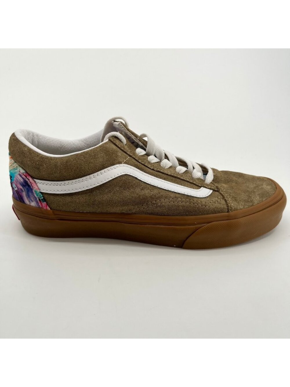 Vans Old Skool Womens Size 7.5 Brown Suede Athletic Skateboard Shoes Sneakers